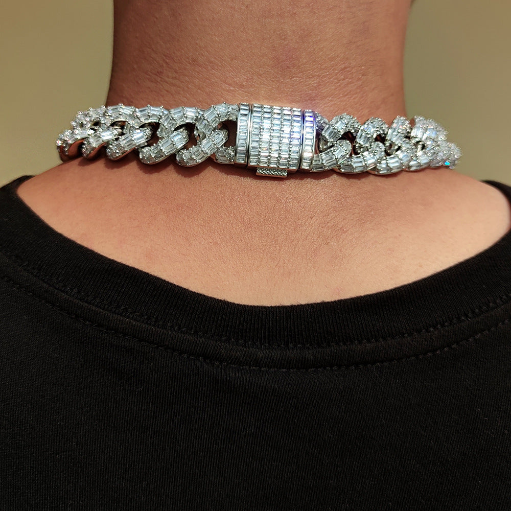 21mm Men's Hip Hop Flap Cuban Necklace