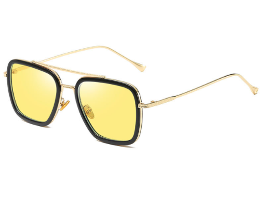 Flat Mirror Retro Men's And Women's Iron Man Glasses
