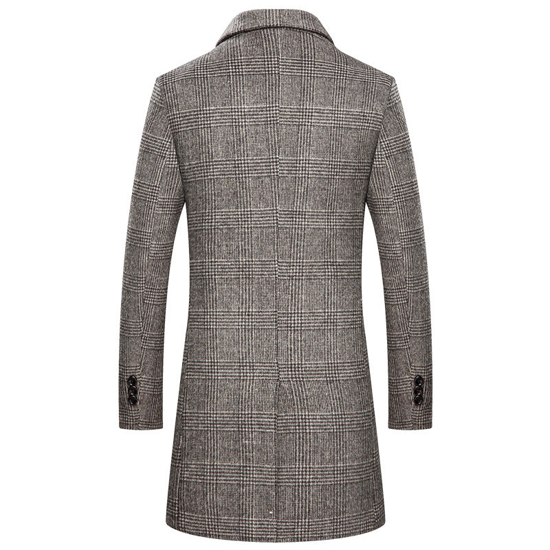 Heavy woollen overcoat