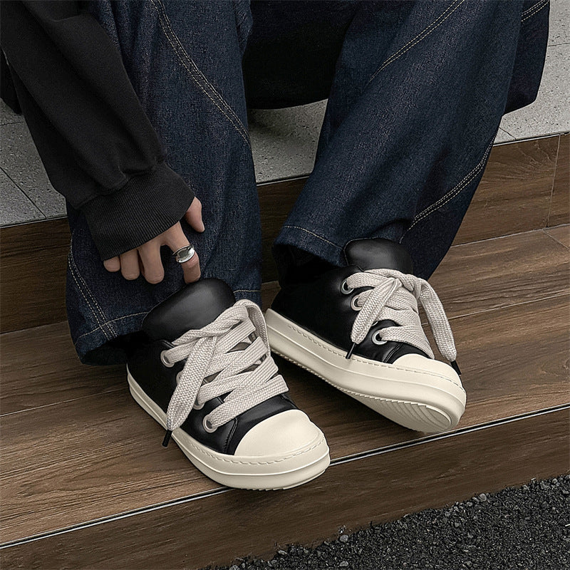 Slip-on Casual Shoes Men's Low-top Raise The Bottom Board Shoes
