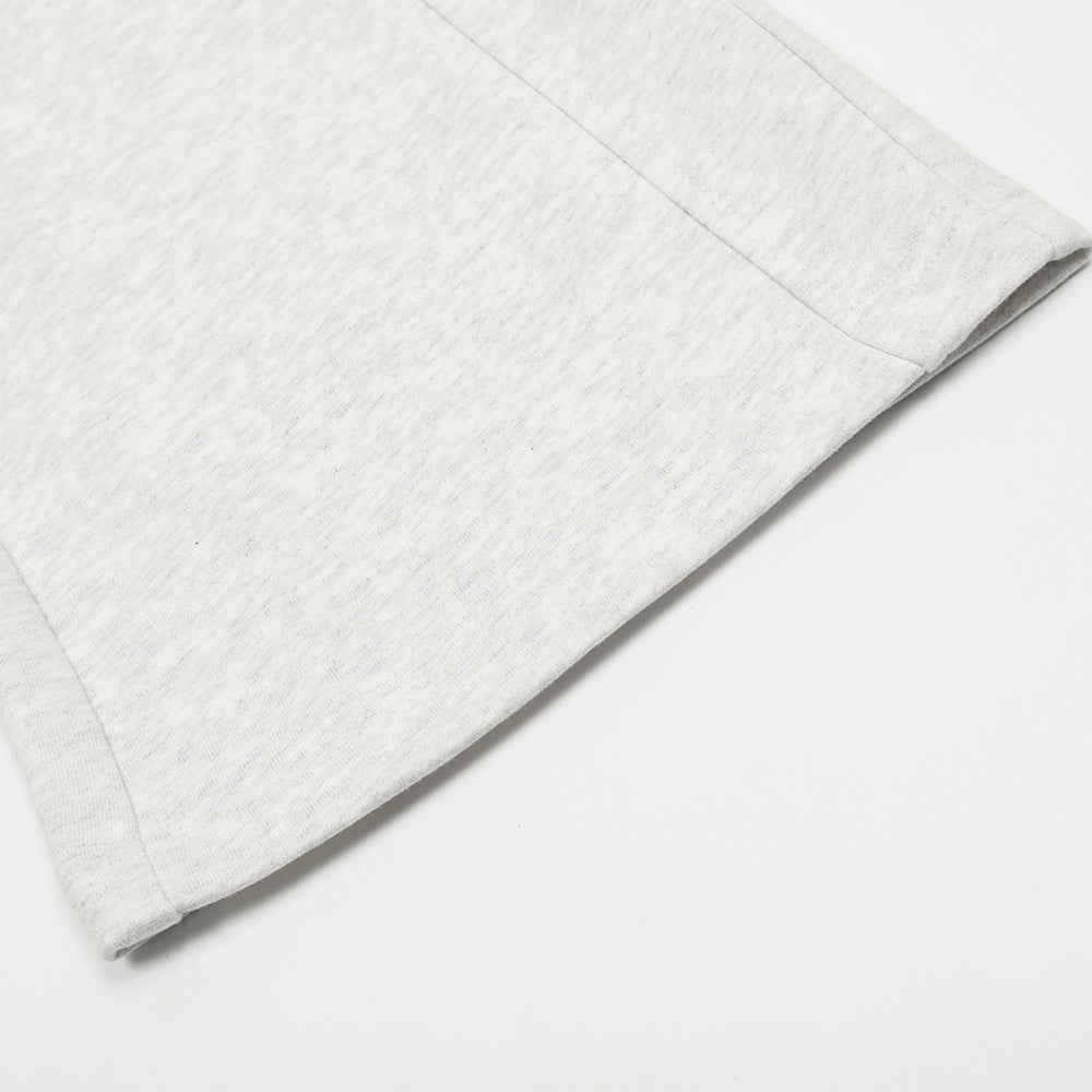 Loose Casual Trousers Men's High Street Split Stitching Design Pocket Solid Color Wide-leg Pants