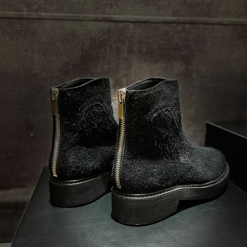 Leather Martin Boots Men's British Style Mid-boots