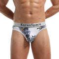 Men's Printed Ice Silk Underwear