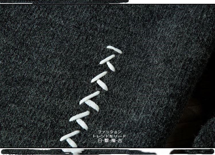 Round neck pullover student knit sweater