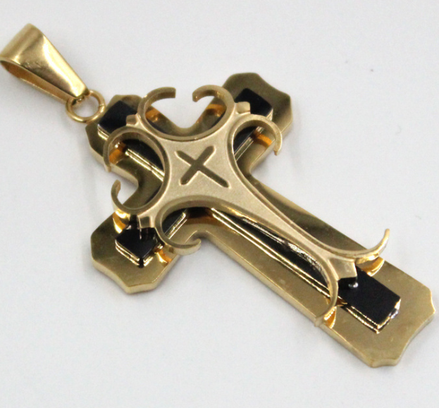 Stereoscopic Fashion Design Three Layer Necklace men