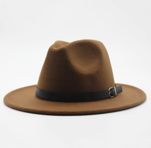 Wool jazz hat men's and women's couple flat hat