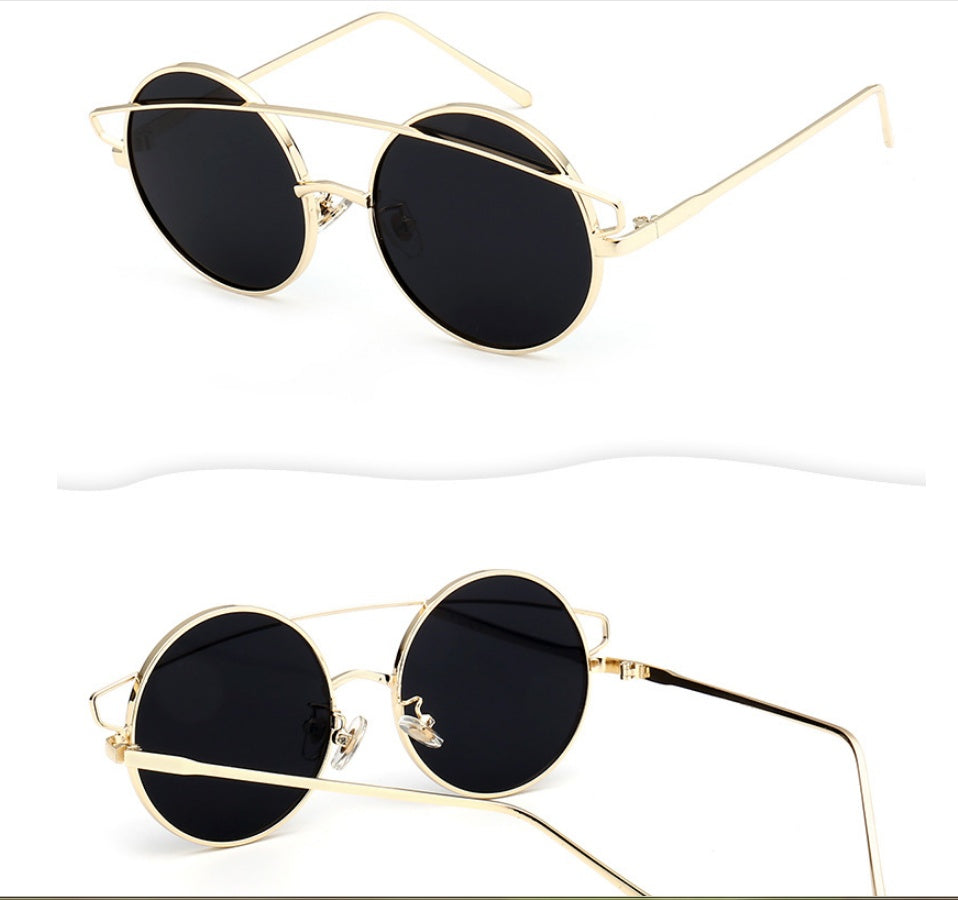 F078 impulse metal children's high quality sunglasses fashion children's sunglasses real film reflective UV400 glasses