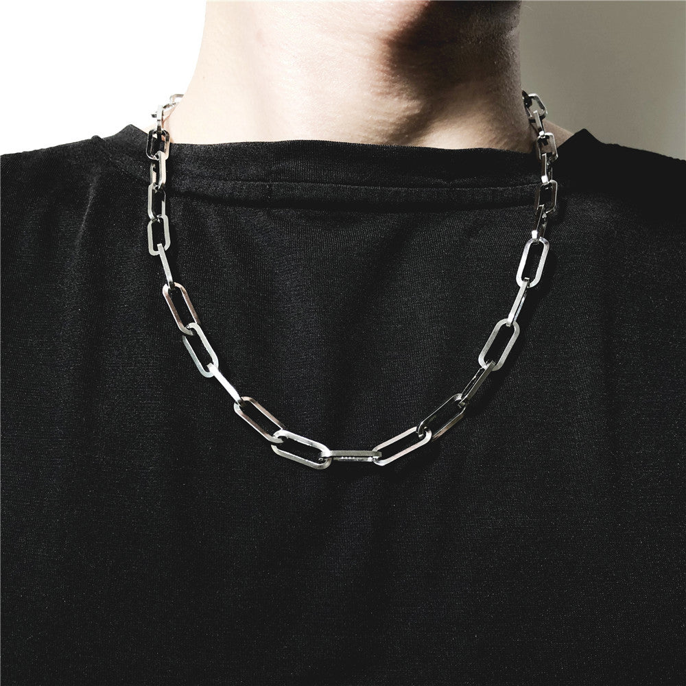 Titanium Steel Men Hip Hop Cold Wind Necklace