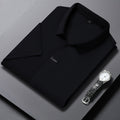 Ice Silk Short Sleeve Men's Fashion Casual Lapel