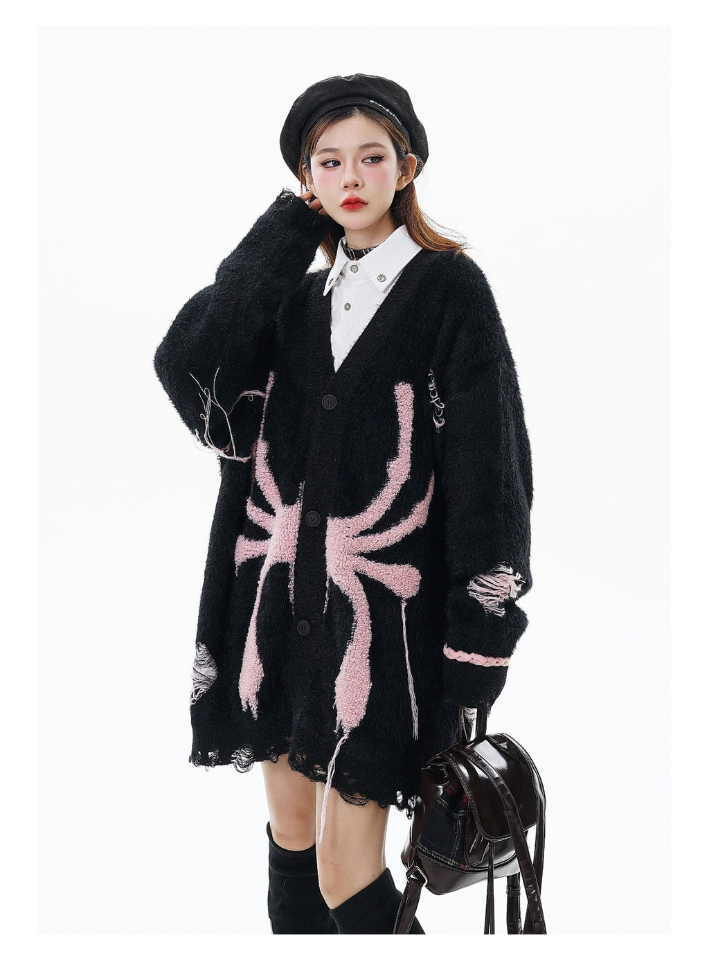 Loose Knitted Cardigan Couple Sweater