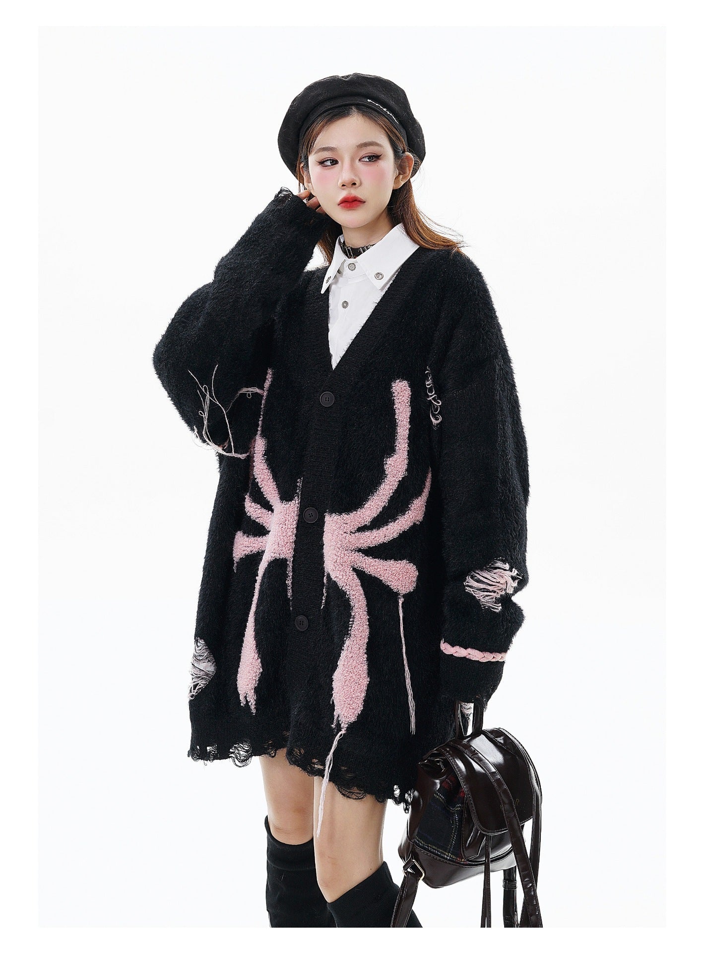 Loose Knitted Cardigan Couple Sweater