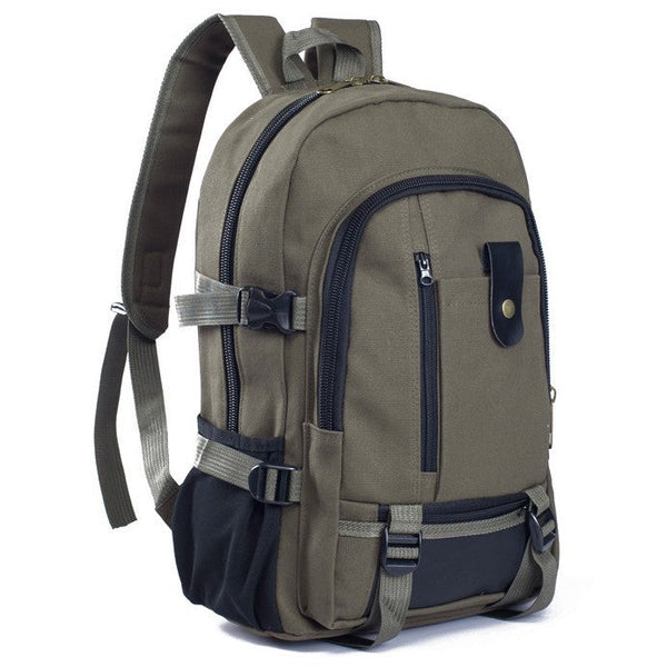 Men's Canvas Backpack Student Bags