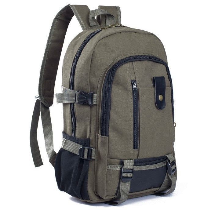Men's Canvas Backpack Student Bags