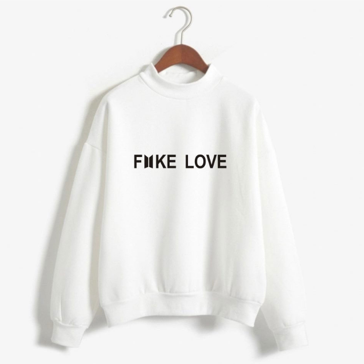 Fake Love high collar sweater
