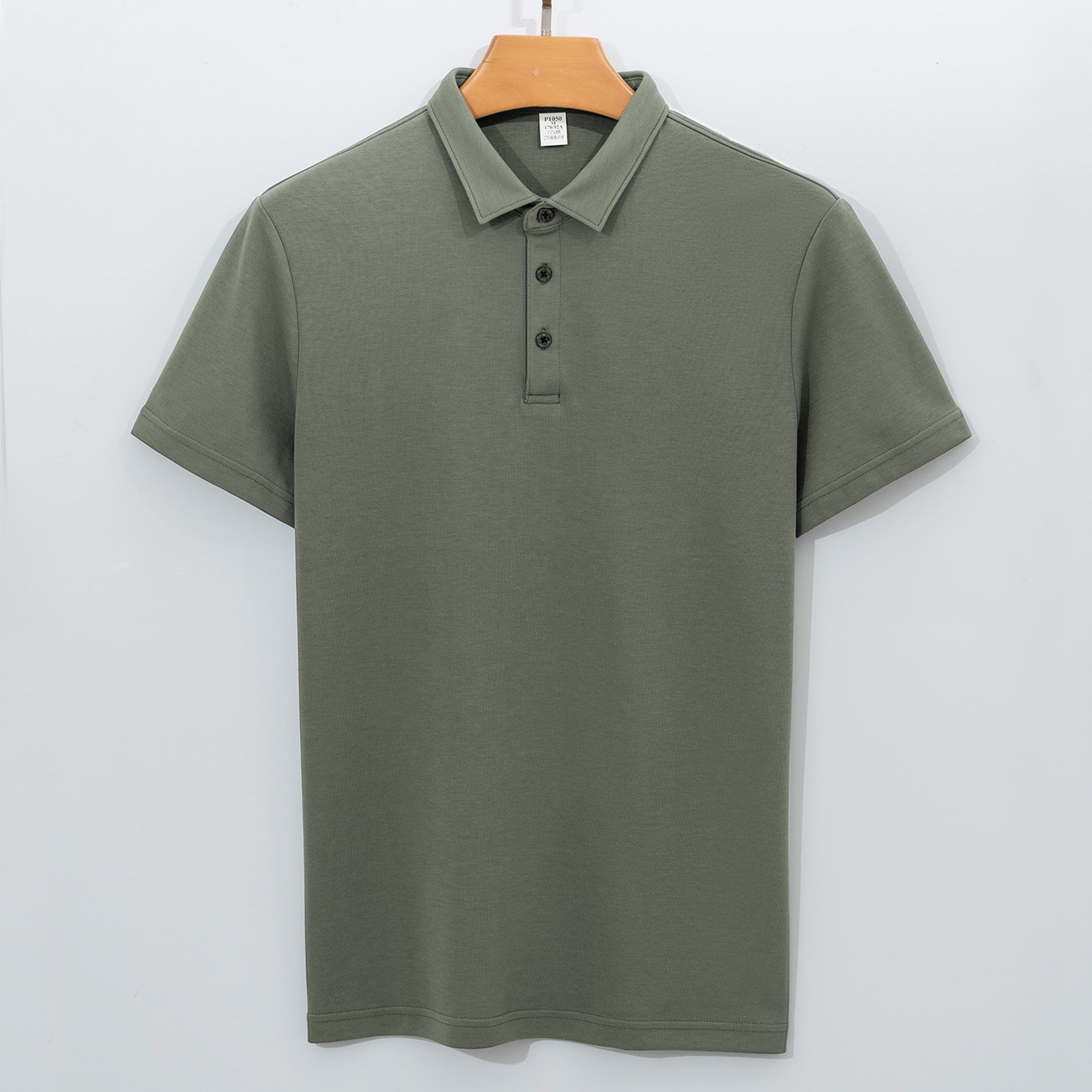 230g Double-sided Cotton Polo Shirt Men's T-shirt Short Sleeve Air Layer