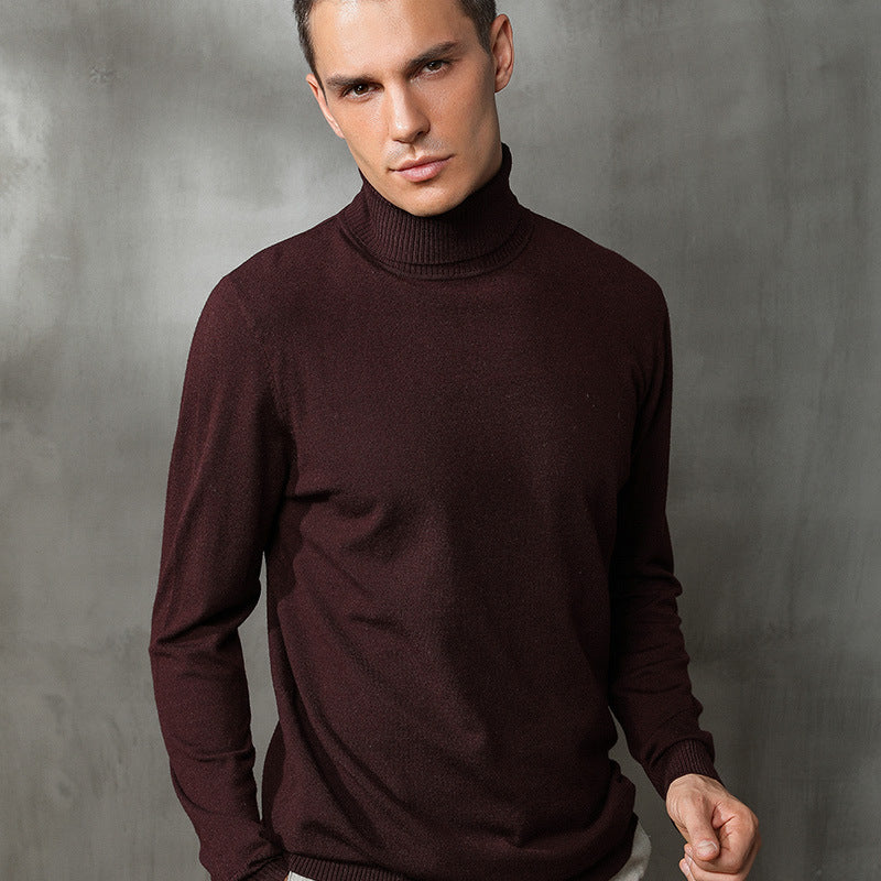 Turtleneck Sweater Men's Slim Trend Student Wear