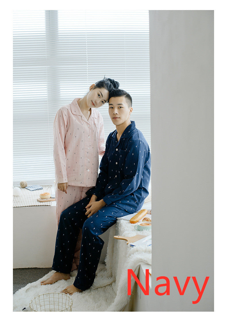 Men's cotton pajamas suit