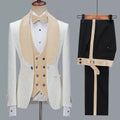Men's Casual Jacquard Suit Three Piece
