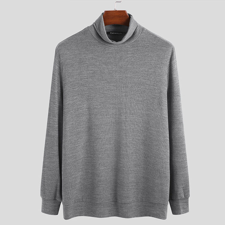 Turtleneck Knitted Base T-shirt