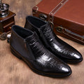 Trendy High-top Formal Business Leather Boots