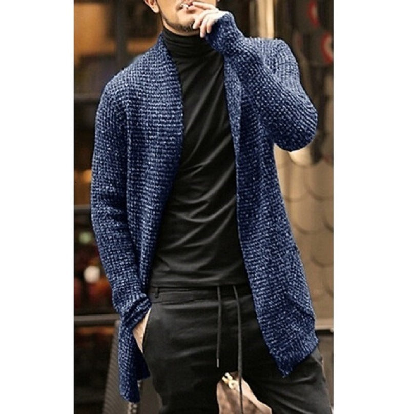 Sweater Men's Cardigan Long-sleeved Knitted Cardigan Windbreaker Sweater coat