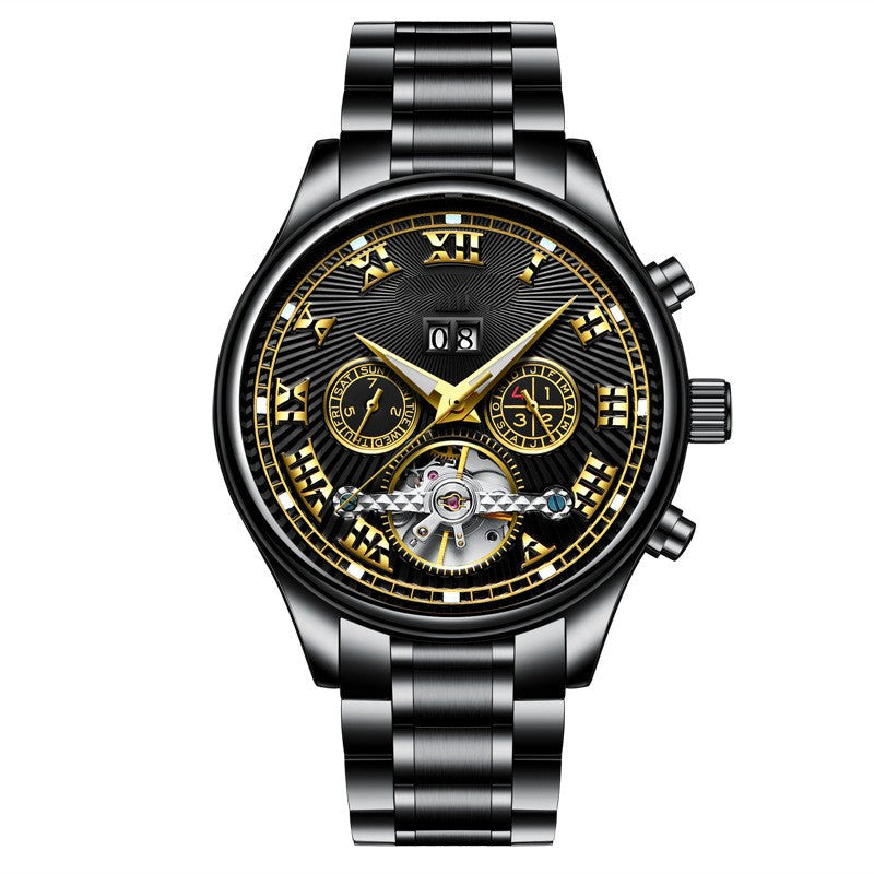 Men's Fully Automatic Mechanical Watch Fashion Calendar Waterproof