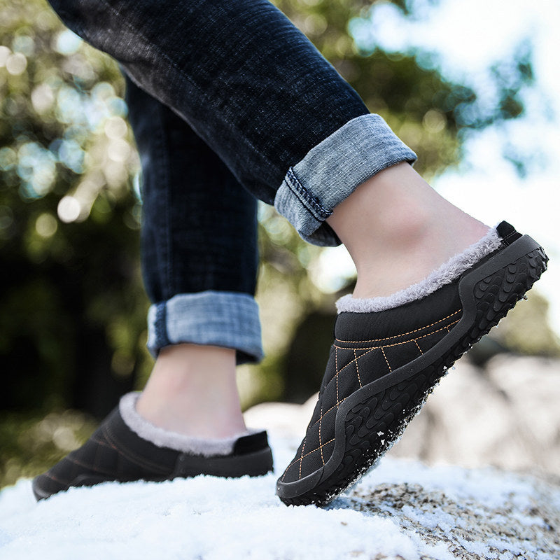 Winter Bag And Casual Home Two-wear Cotton Slippers
