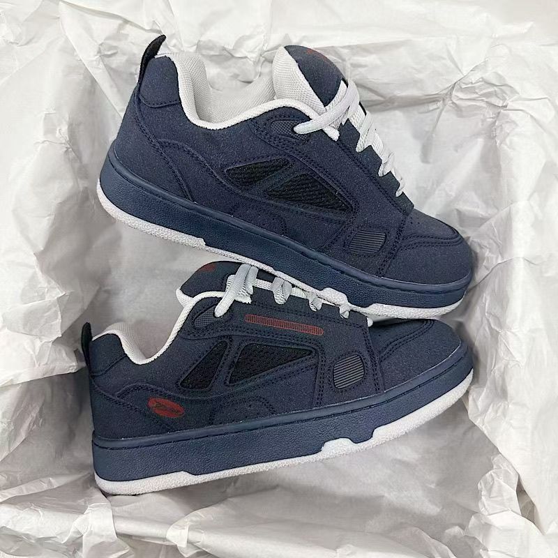 Lightweight Trendy Suede Patchwork Retro Bread Shoes