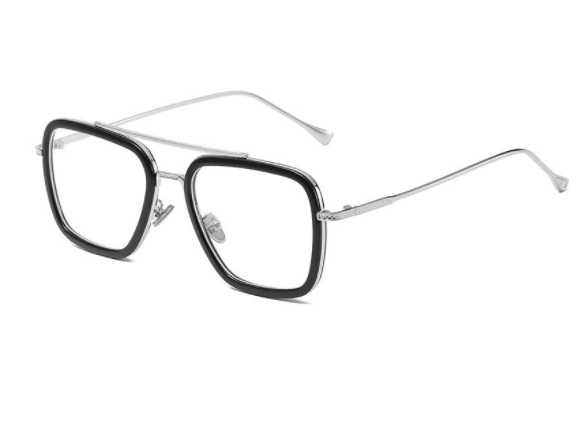 Flat Mirror Retro Men's And Women's Iron Man Glasses