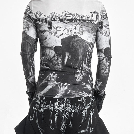 Autumn And Winter Keep Warm Inner Match Mesh Bottoming Shirt