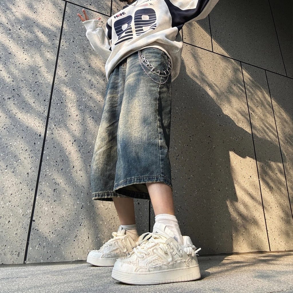 Destruction Aesthetics Series Thick Bottom Hight Increasing Board Shoes