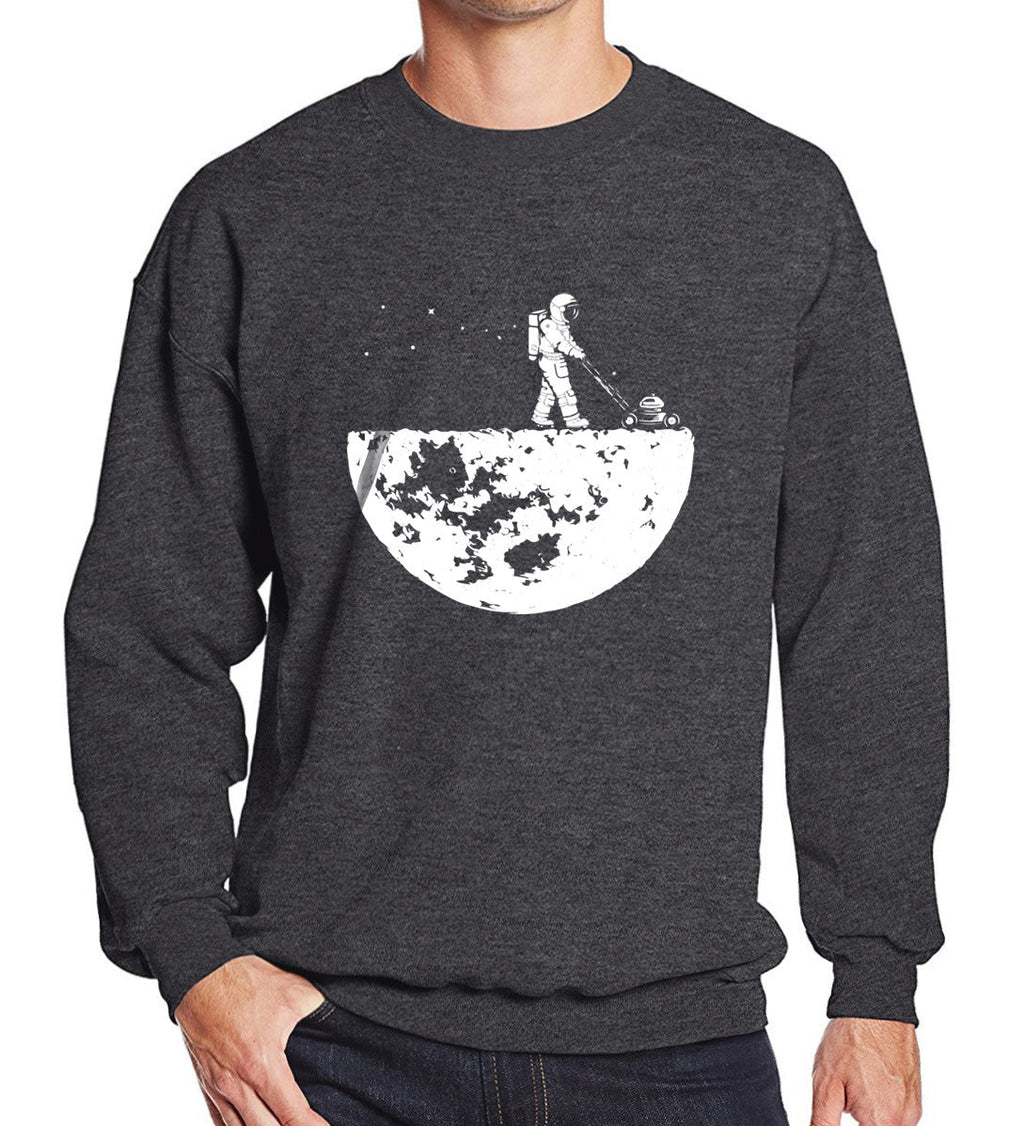 Astronaut Print Hooded And Fleece Men's Sweatshirt