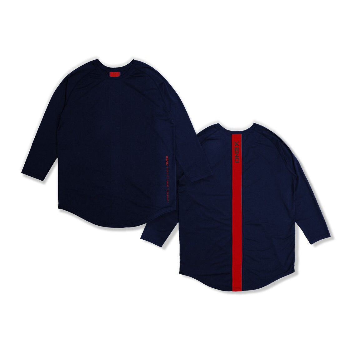 Back Vertical Letter Sports T-shirt Fitness Long Sleeve