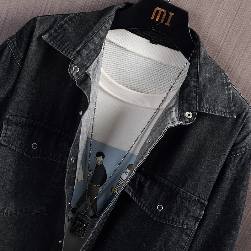 Men's Summer Denim Shirt Jacket