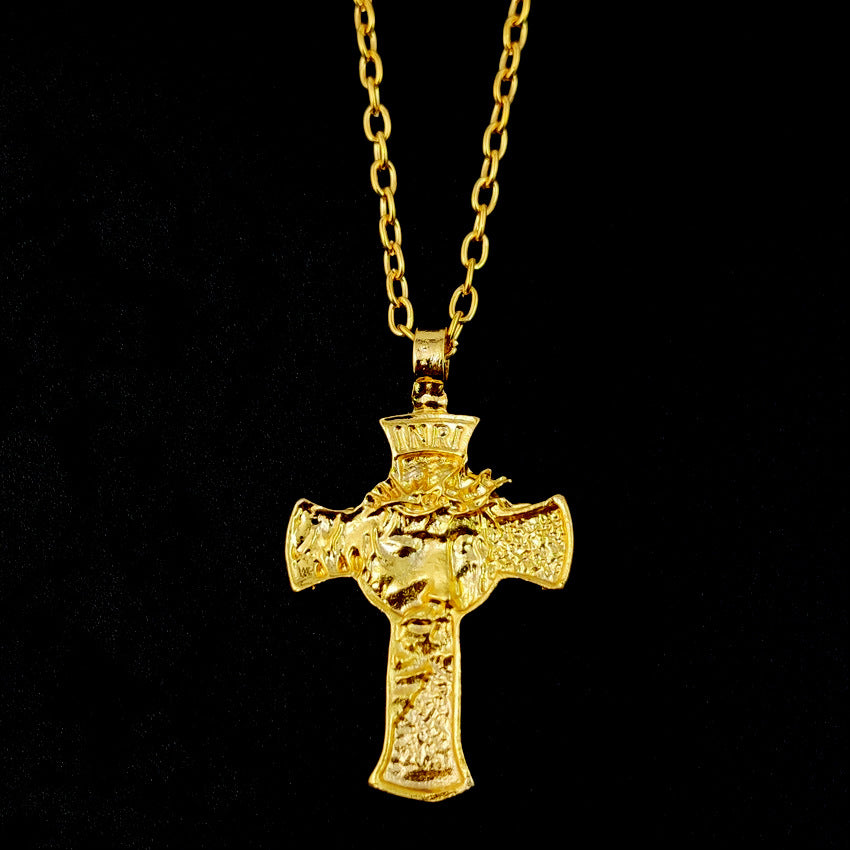 Thorns Jesus Cross Necklace For Men