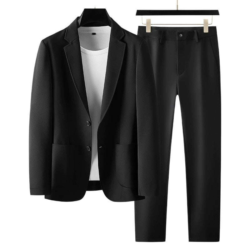 Gentleman Banquet Business Thin Casual Ice Silk Suit