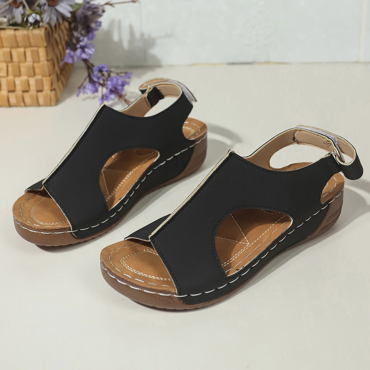 Women's Plus Size Wedge Sandals