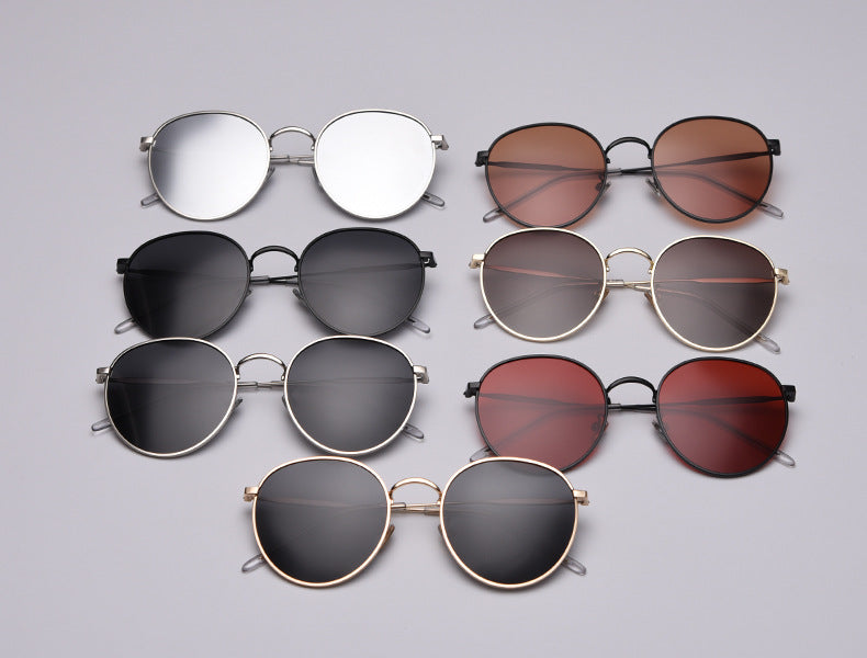 Round Sunglasses Female Tide Retro Polarized