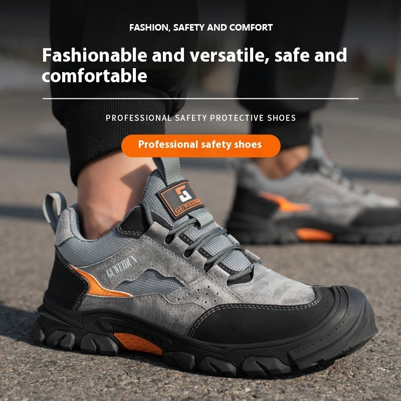 Men's Anti-impact Non-slip Wear-resistant And Lightweight Breathable Protective Footwear