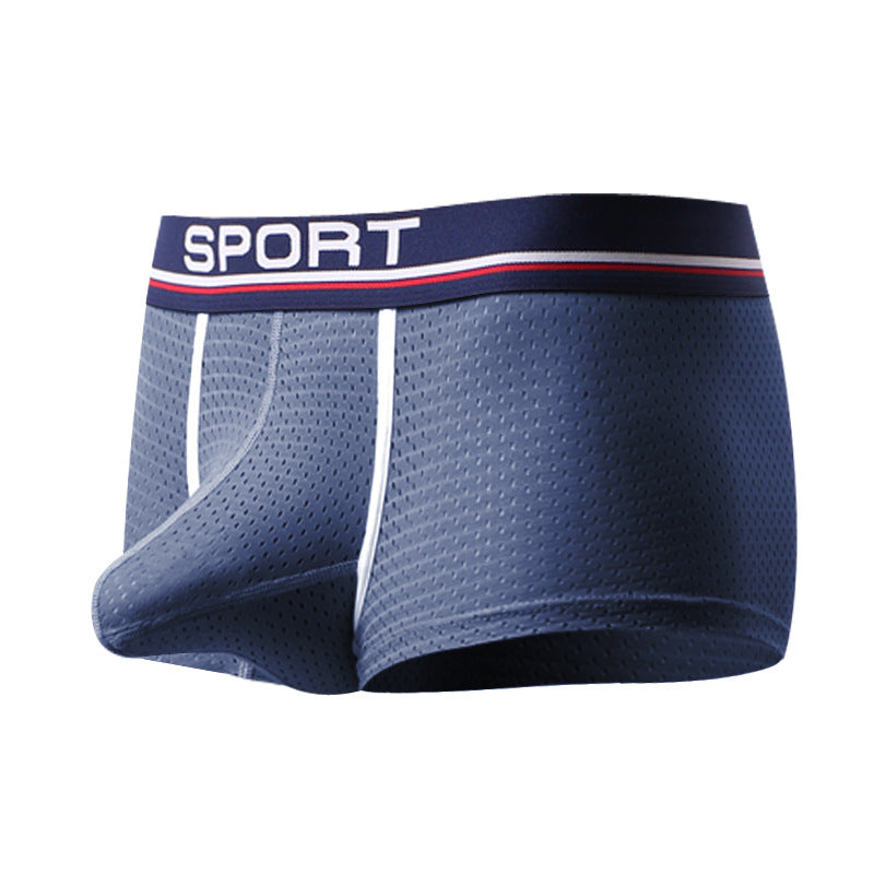 Bullet-type Separated Trunk Underwear Ice Silk Net Yarn Trendy Breathable Boxers Boys' Shorts