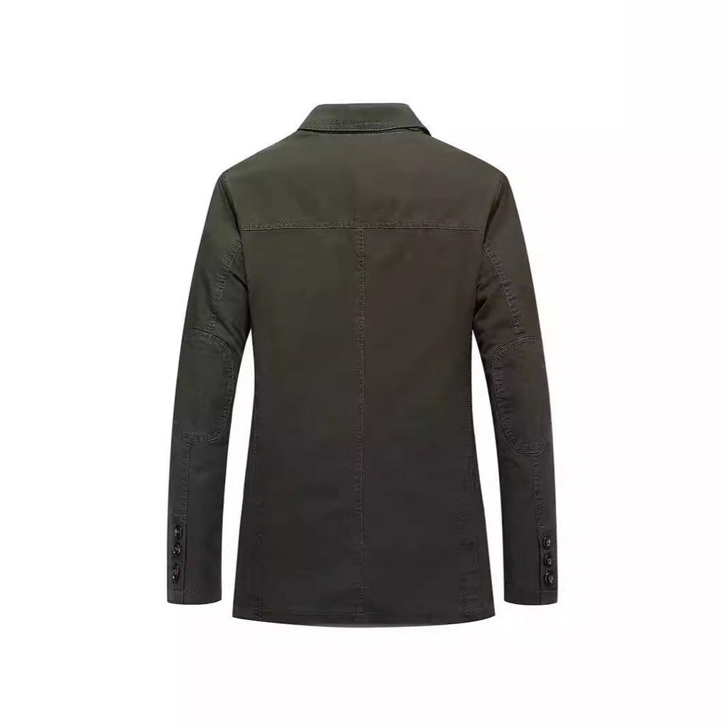 Loose Plus Size Suit Pure Cotton Washed Single-breasted Casual Jacket