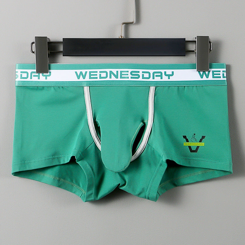 Mesh Elephant Nose Boxers Cotton Men's Bullet Separation Boxer Briefs