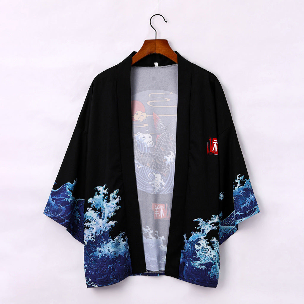 Kimono cloak coat