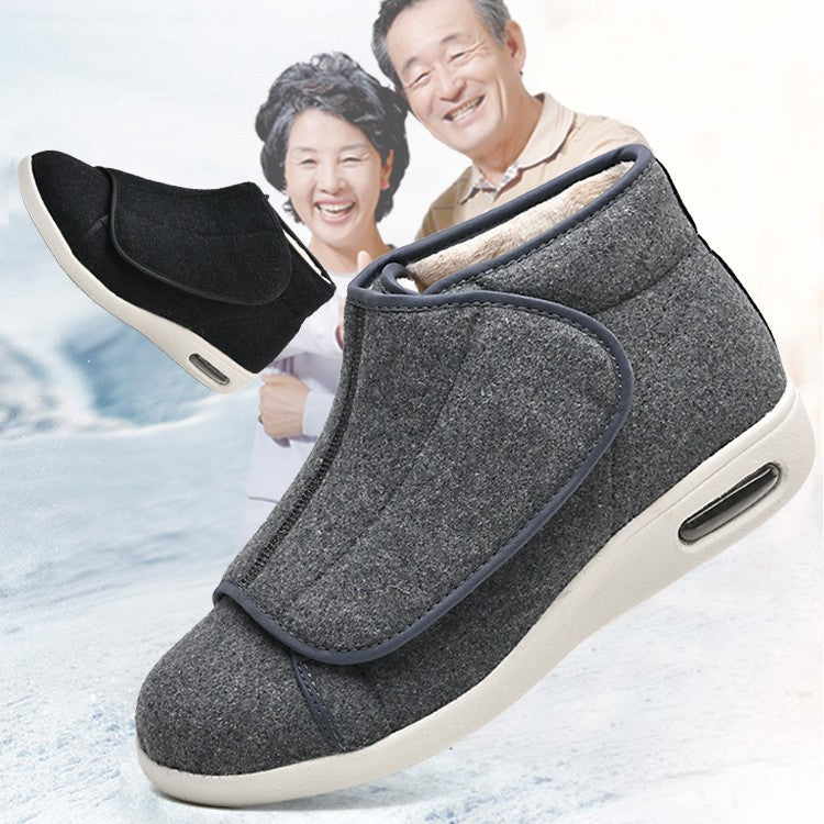 Plus Velvet Autumn And Winter Type Men's Walking Shoes