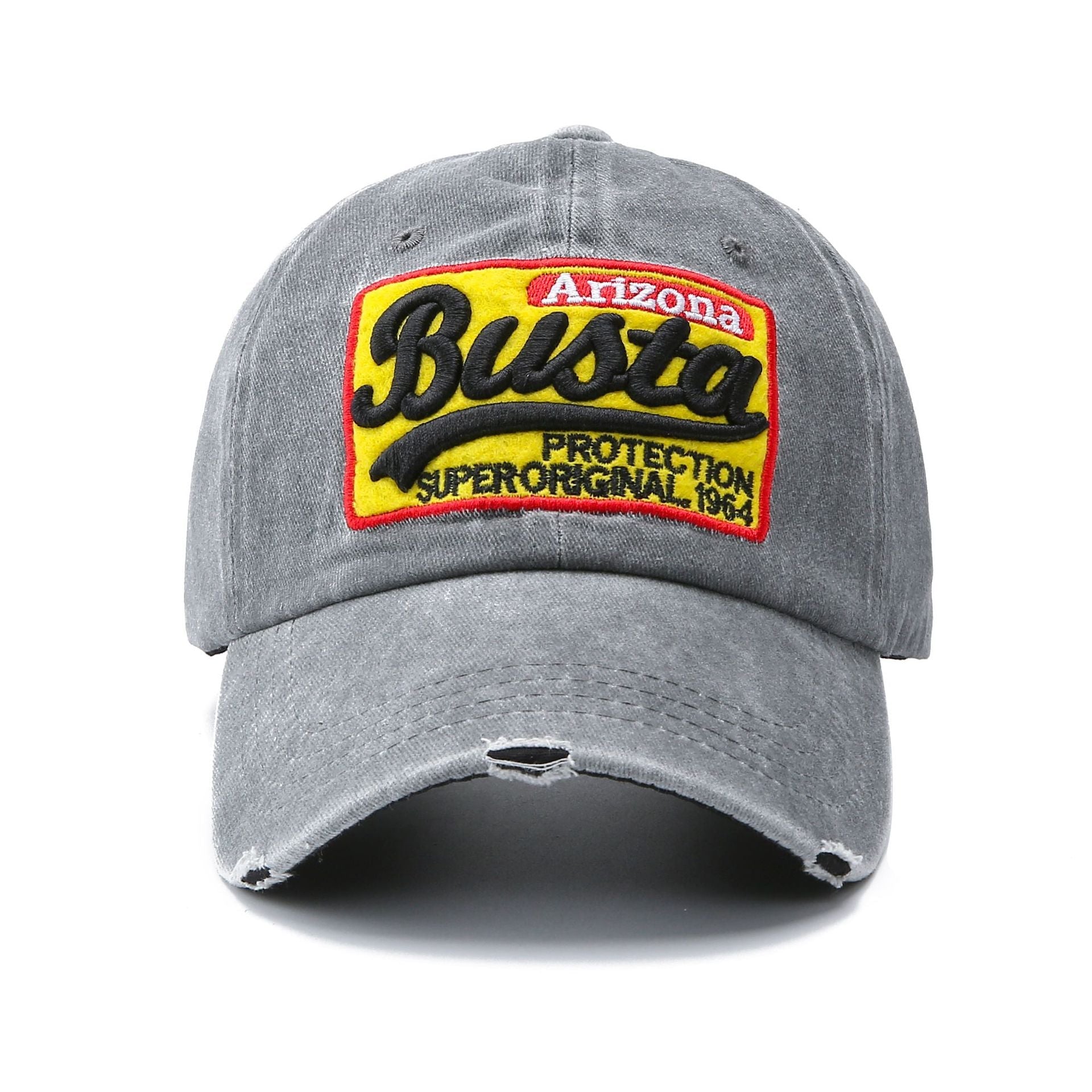 Washed Baseball Cap Patch Letters Hat