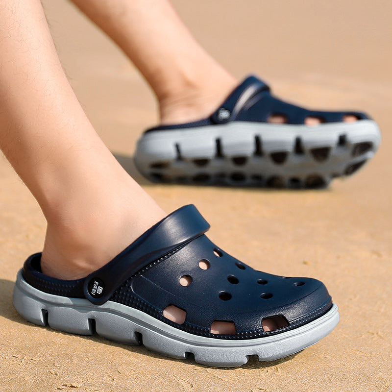 Sandals Men's Summer Hole Shoes Baotou Outdoor Trend Men's Slippers