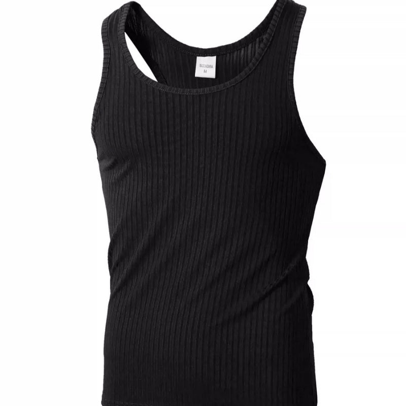 Solid Color Fitness Vest Men's Slim Fit And Quick-drying Spaghetti Strap