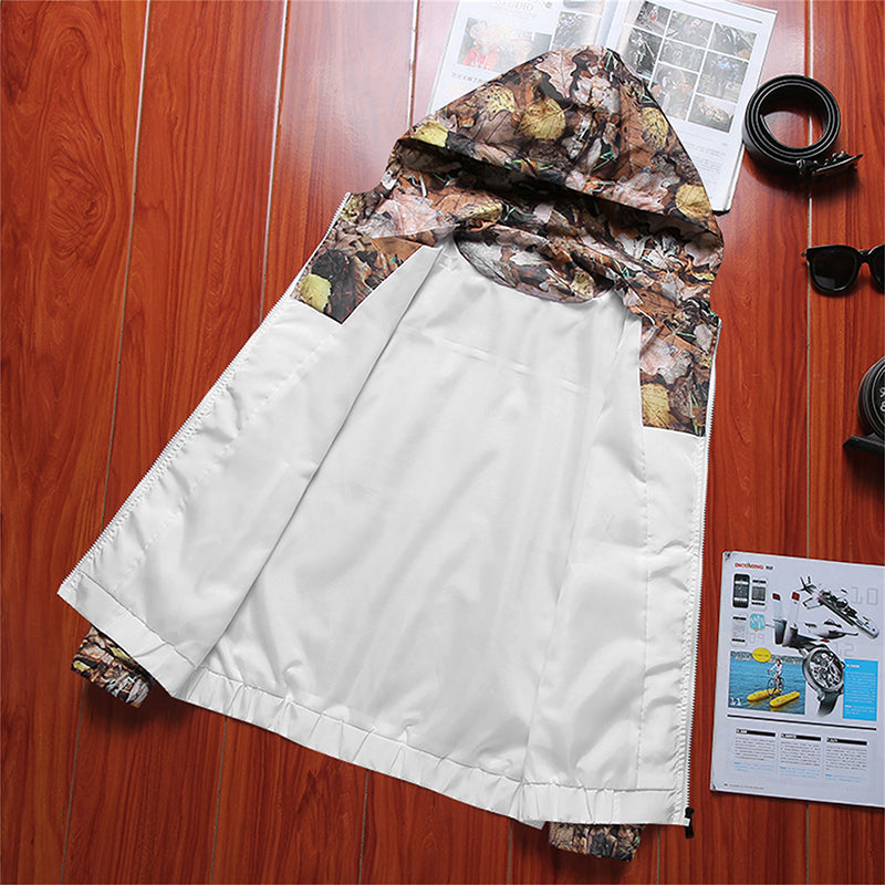 Floral Jacket Men Slim Fit Flowers Pilot Jacket