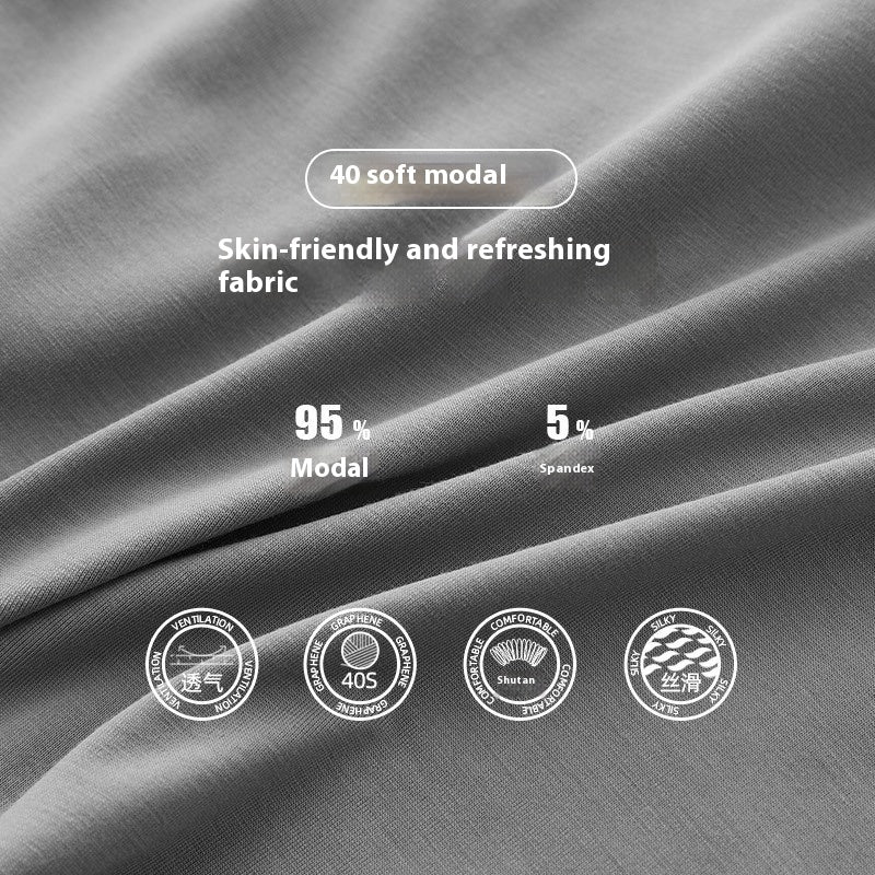 Men's Underwear Lanjing Modal Mid-waist Plus Size Breathable Briefs