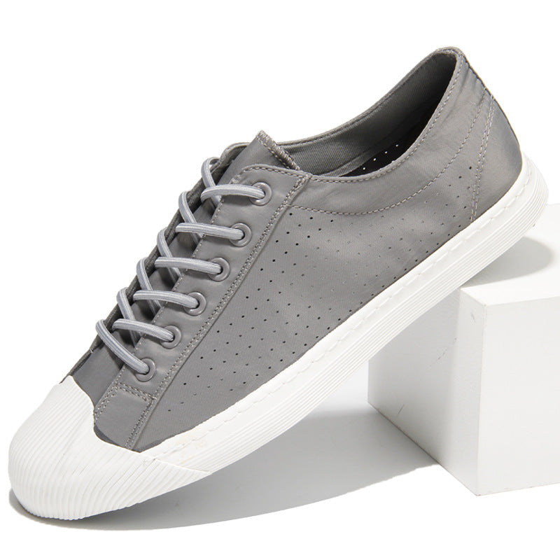 Summer New Men's Slip-on Breathable Canvas Shoes Soft Comfortable Low-top Board Shoes